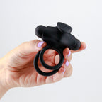 Thumper Vibrating Double Cock Ring with Remote Control Crushious