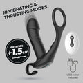Masajeador de próstata con vibración y control remoto Magoo con anillo para el pene Crushious