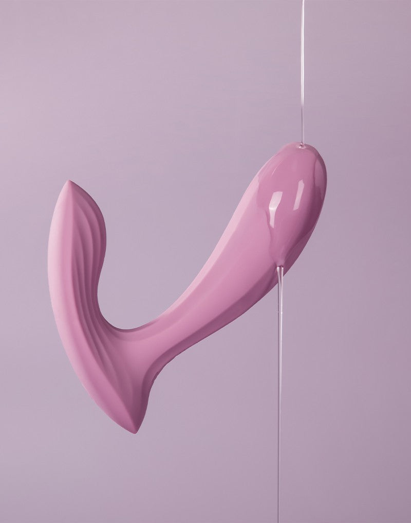 SVAKOM | Erica – Wearable Vibrator with Dual Motors & App Control – Light Pink / Blue