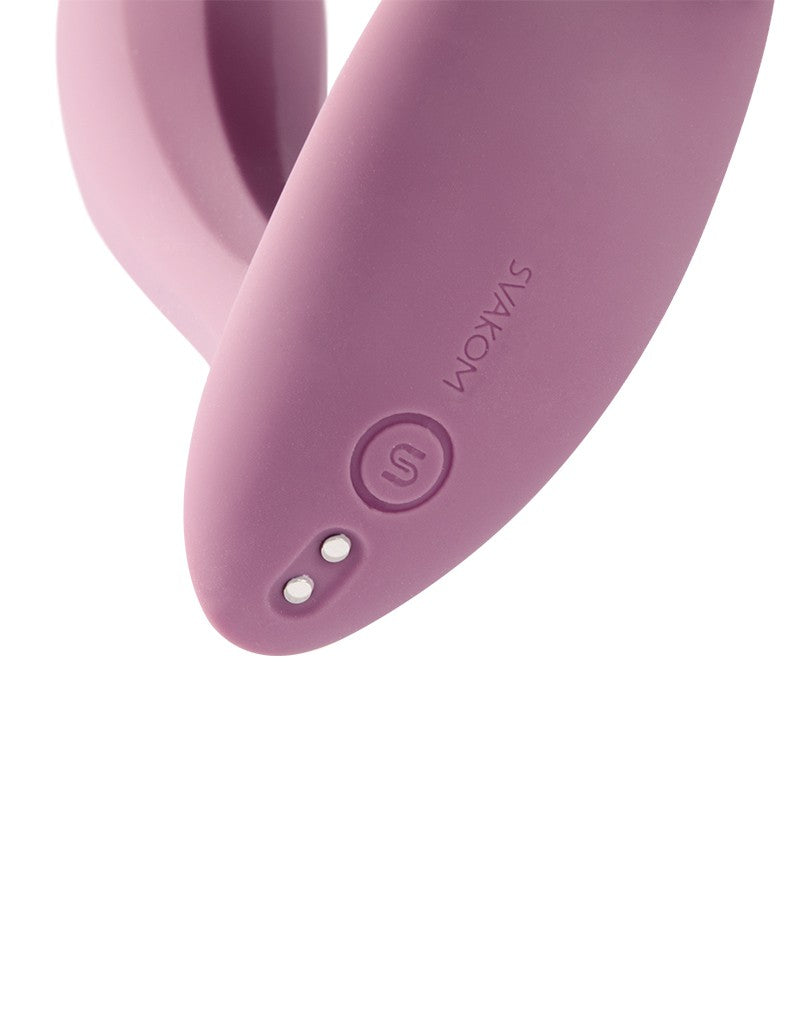 SVAKOM | Erica – Wearable Vibrator with Dual Motors & App Control – Light Pink / Blue