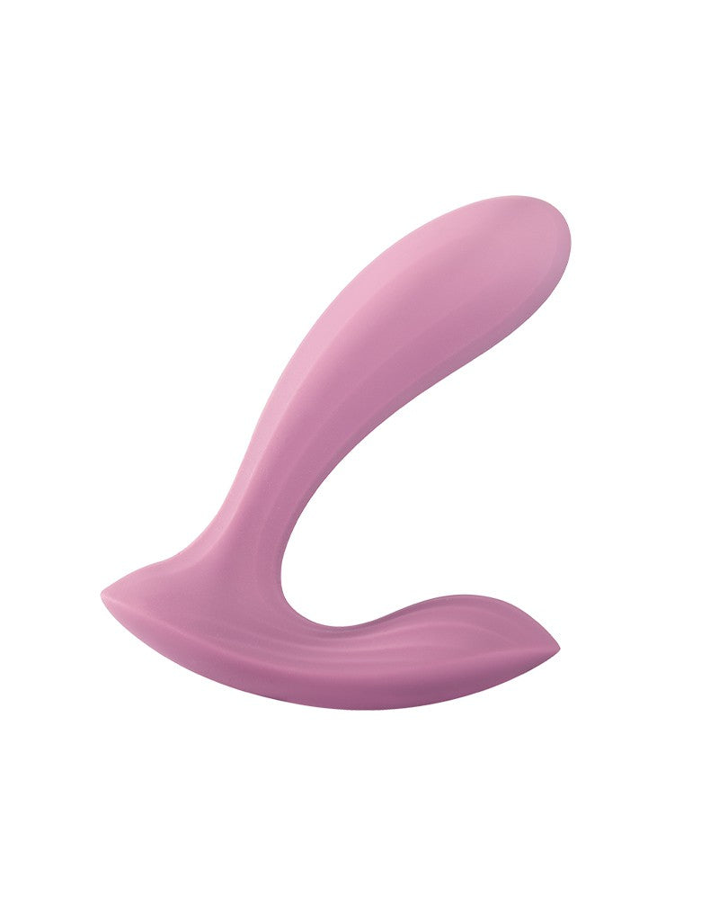 SVAKOM | Erica – Vibrador wearable con doble motor y control por app – Rosa claro / Azul
