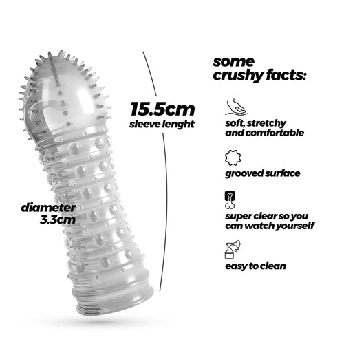 CRUSHIOUS Funda para el Pene Dotted – Aumentador Texturizado