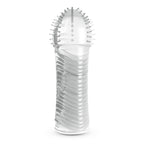 Funda para pene transparente acanalada + lubricante Crushious