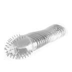 Funda para pene transparente acanalada + lubricante Crushious