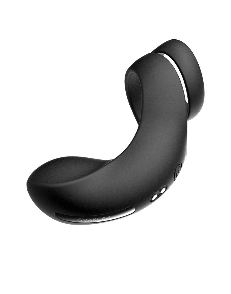 SVAKOM | Benedict – Perineum Stimulator with Cock Ring – Vibrating, Ultra-Soft – Black