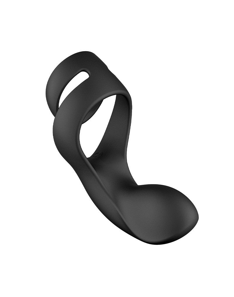 SVAKOM | Benedict – Perineum Stimulator with Cock Ring – Vibrating, Ultra-Soft – Black