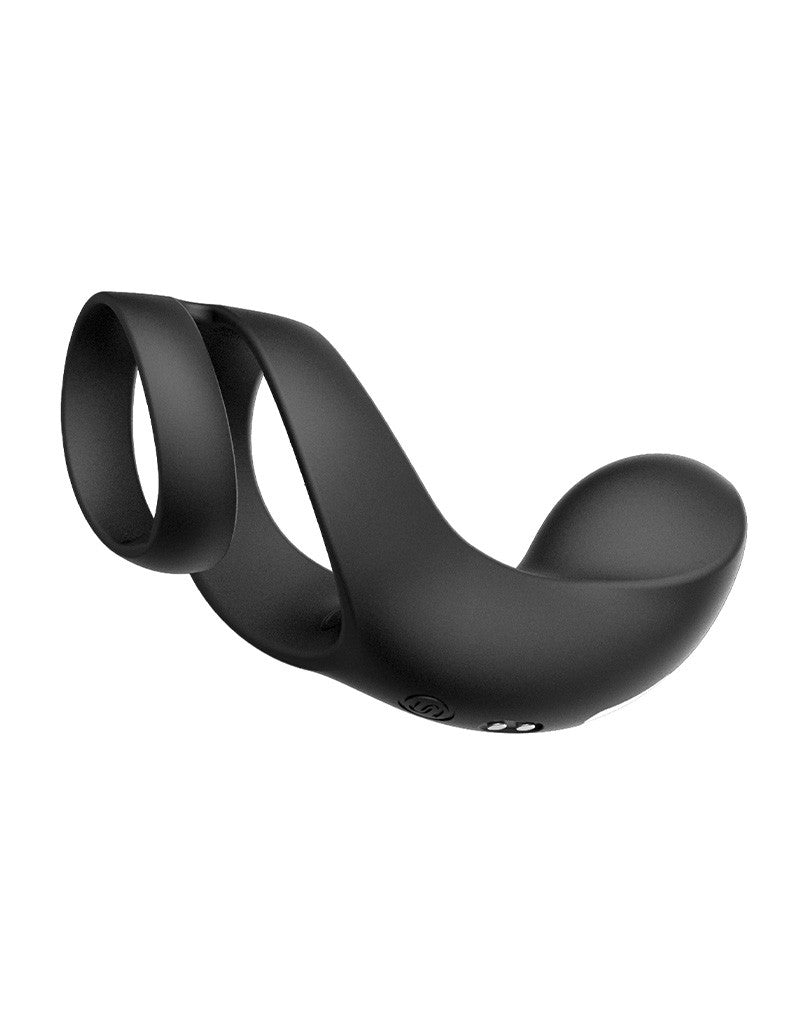SVAKOM | Benedict – Perineum Stimulator with Cock Ring – Vibrating, Ultra-Soft – Black