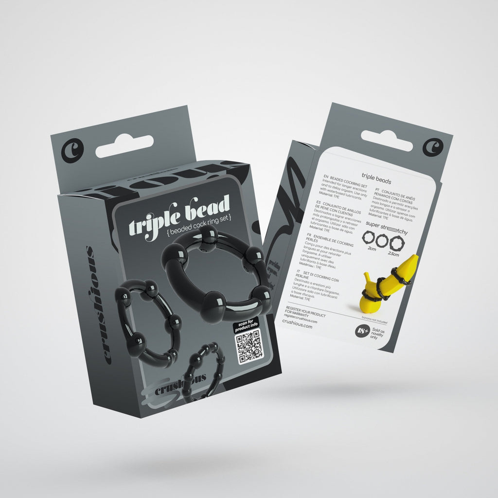 Juego de triple anillo para el pene Crushious