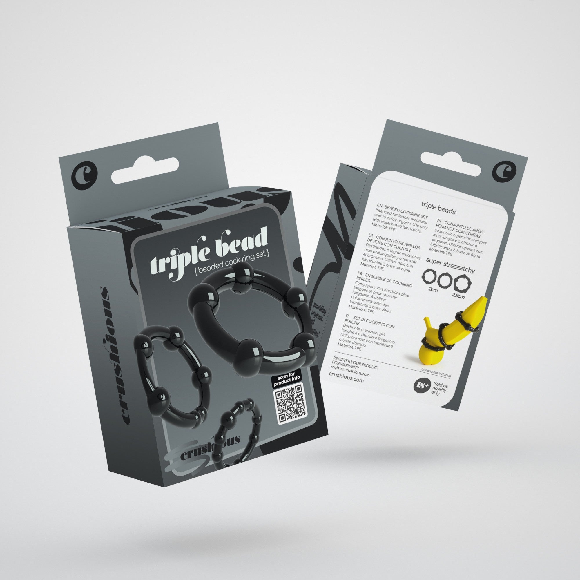 Juego de triple anillo para el pene Crushious