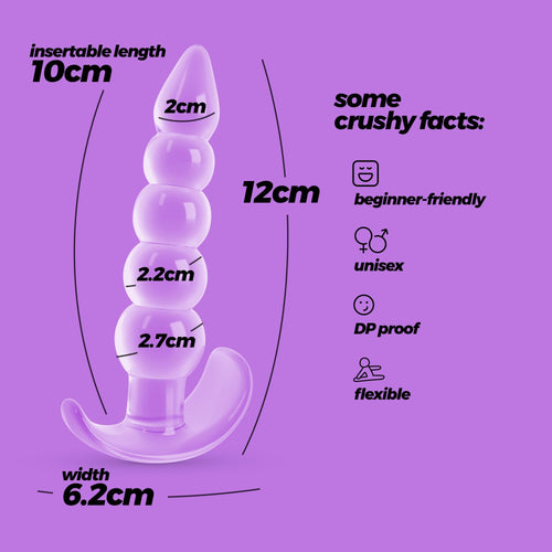 CRUSHIOUS | Draco – Plug Anal Flexible 12 cm