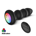 Plug anal LED vibrante y móvil con control remoto Australis Crushious