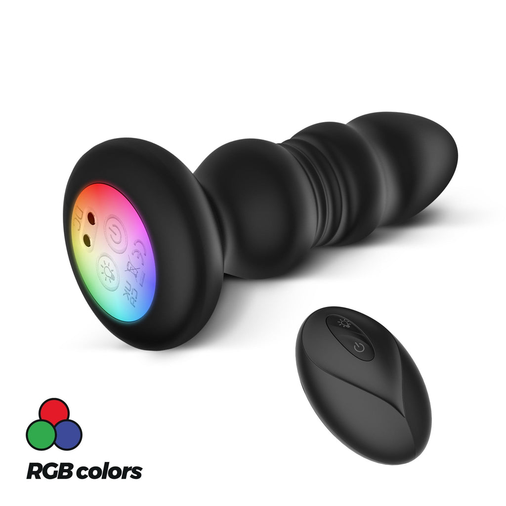 CRUSHIOUS | Australis – Plug Anal Vibrador con LED y Mando a Distancia