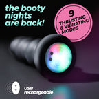 Plug anal LED vibrante y móvil con control remoto Australis Crushious