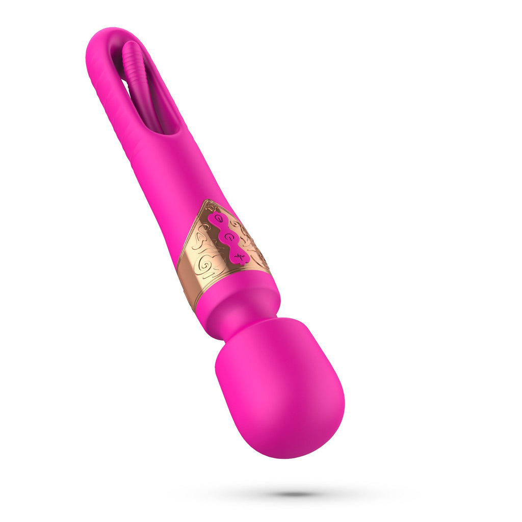 Vibrador de doble cara Crushious Big Ben con parpadeo
