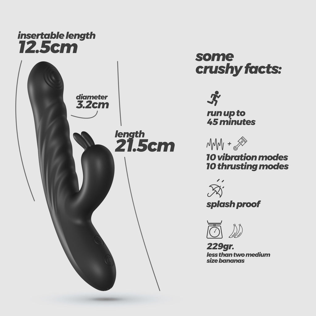 Vibrador de conejito multidireccional Lapin Crushious 