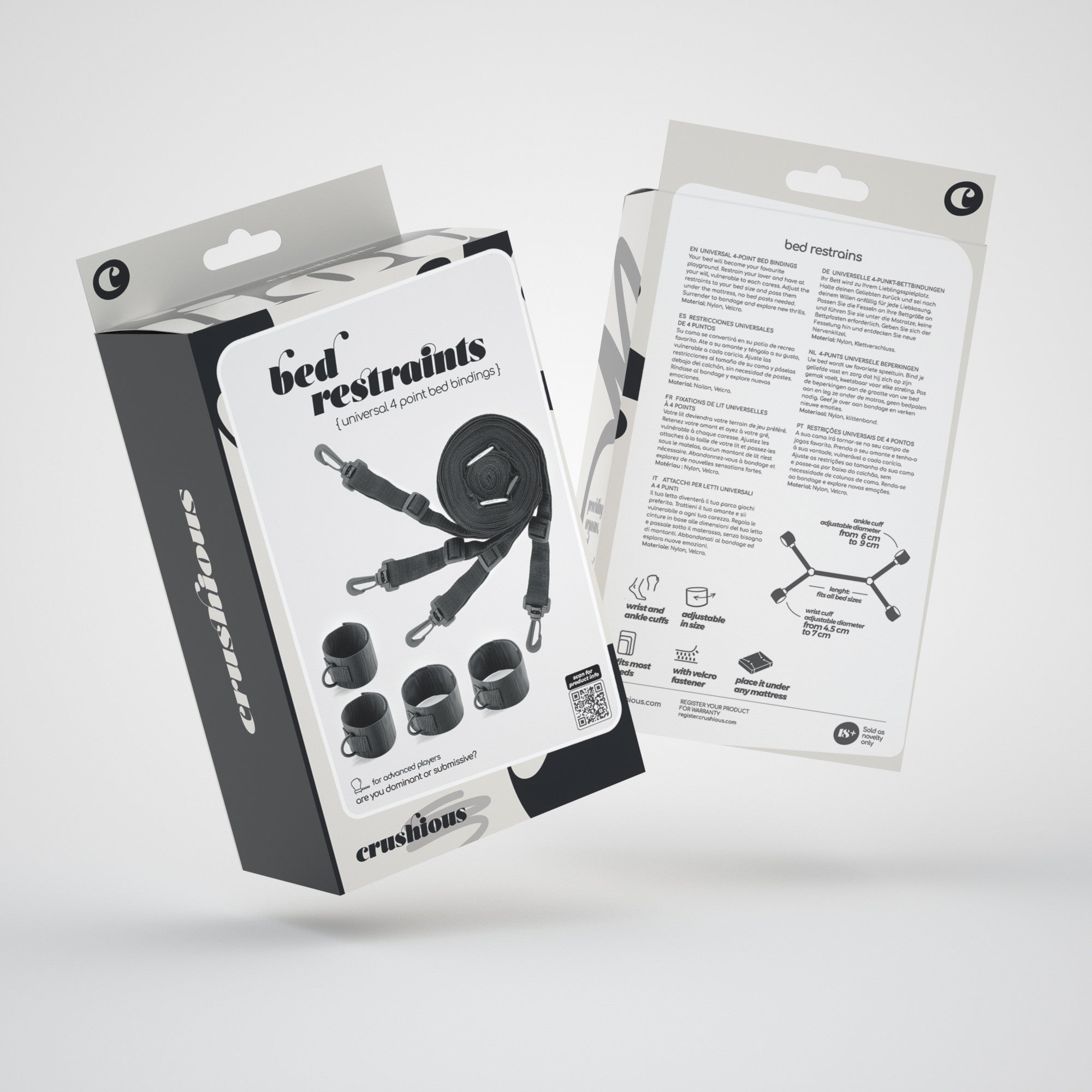 Restricciones de cama BDSM universales Crushious