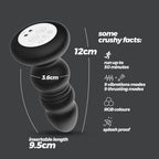 Plug anal LED vibrante y móvil con control remoto Australis Crushious