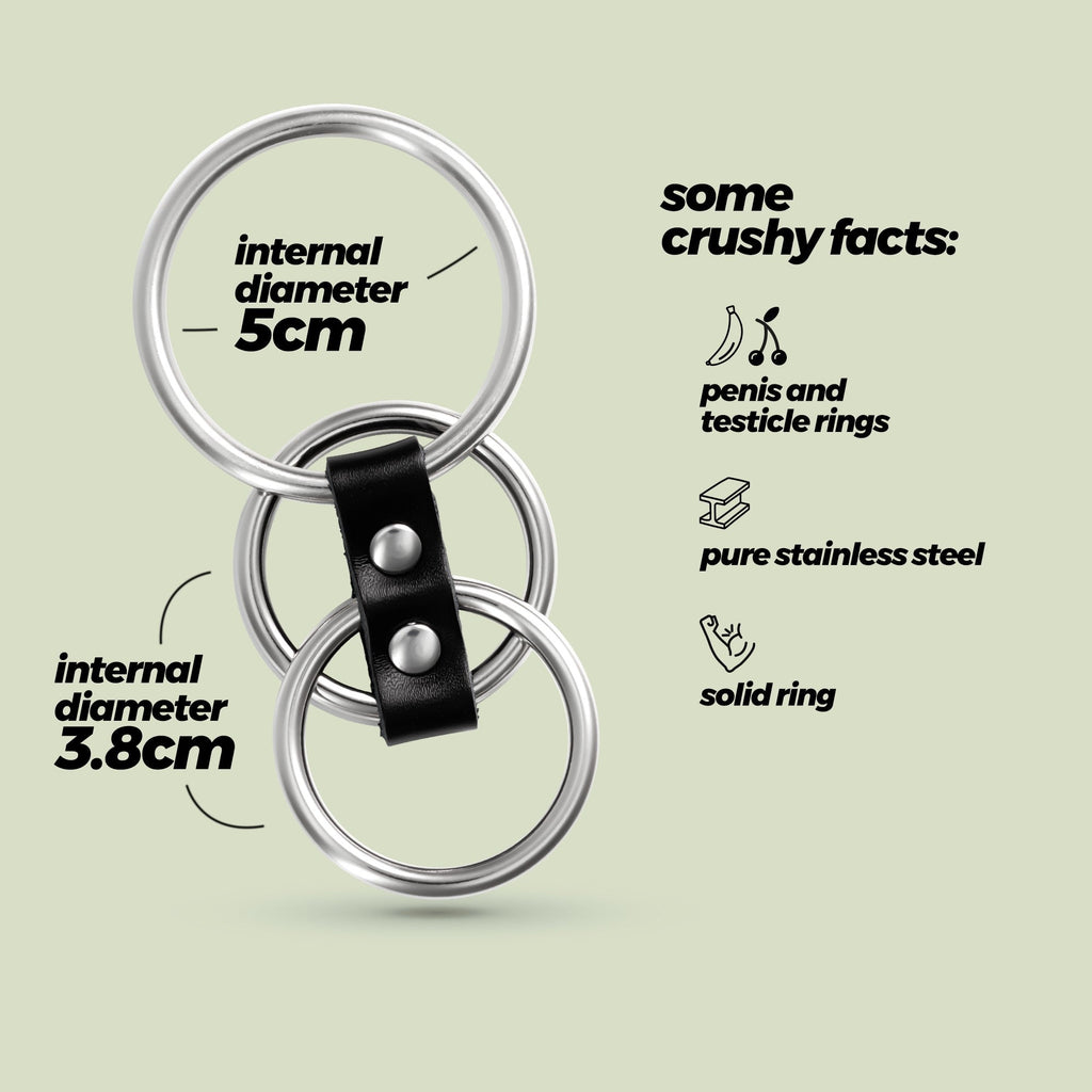 Juego de triple anillo para el pene Saruman Crushious