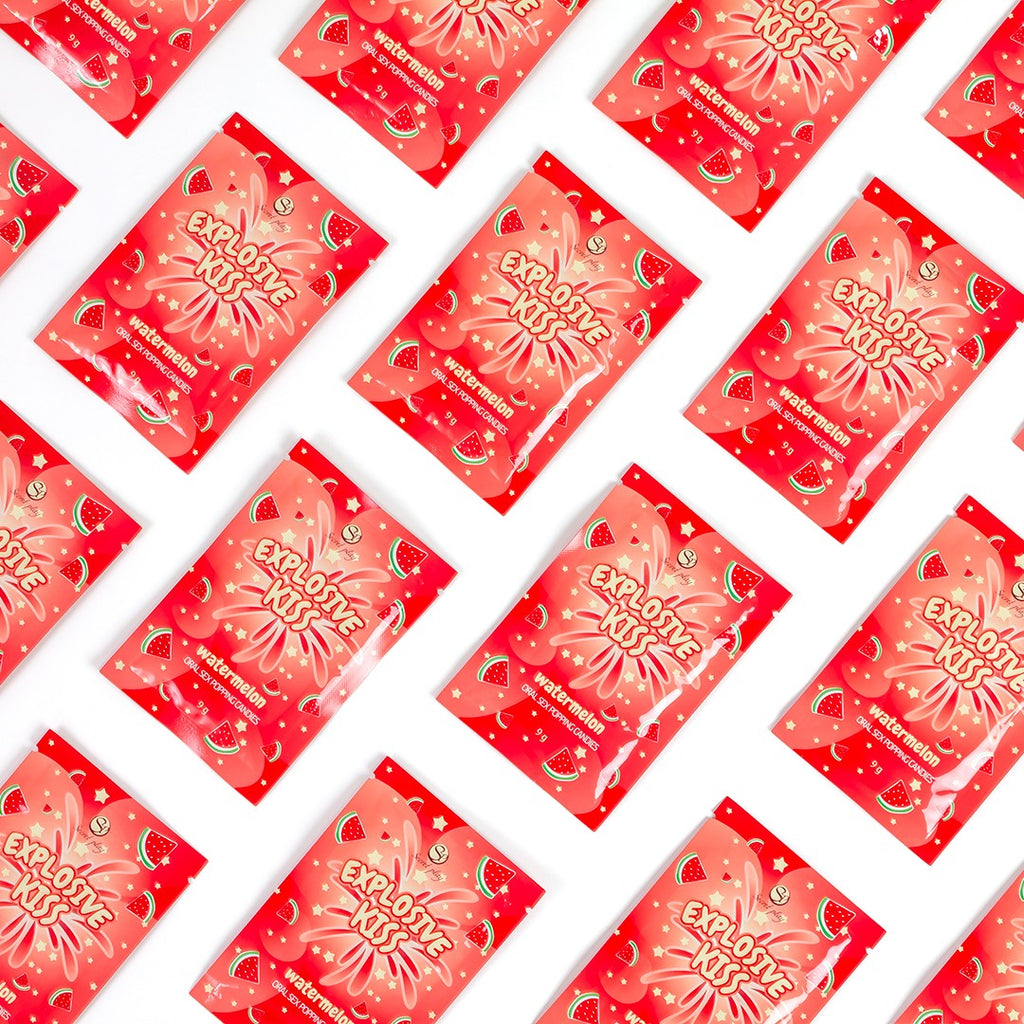 Secret Play | Popping Candies para sexo oral – 3 sabores (Fresa / Sandía / Menta) – 9 g