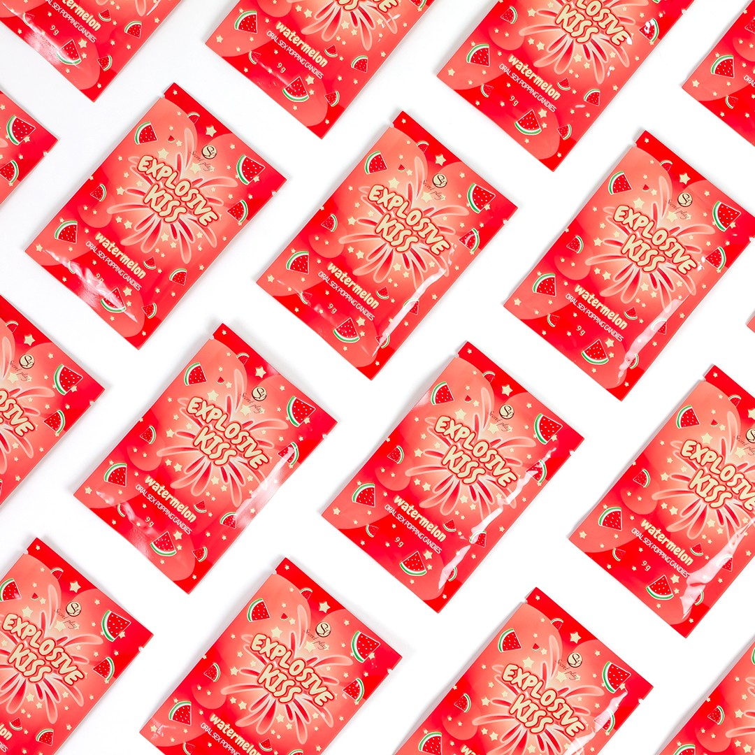 Secret Play | Popping Candies para sexo oral – 3 sabores (Fresa / Sandía / Menta) – 9 g