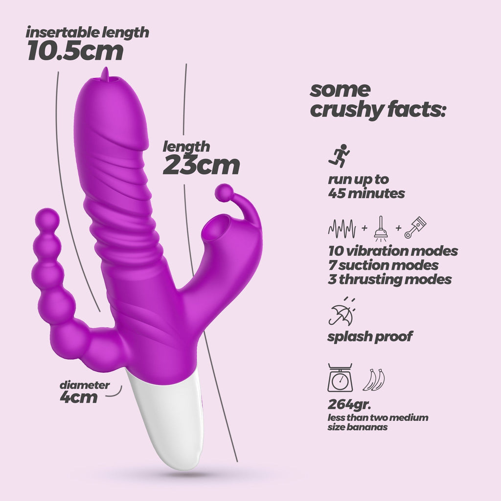 Vibrador todo en uno Crushious Wrangler