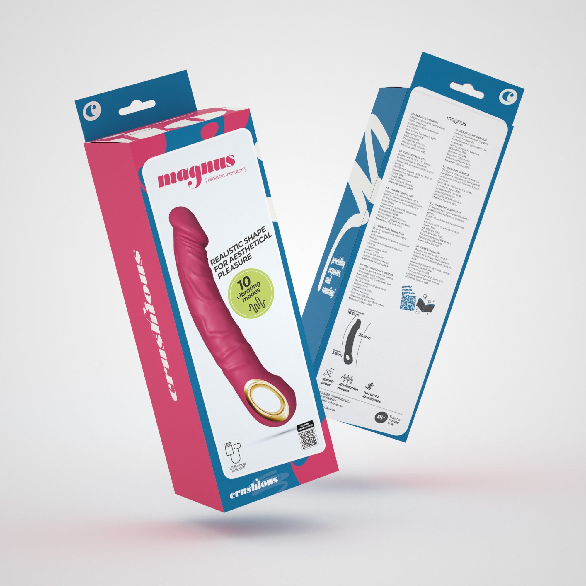 Vibrador realista Magnus Crushious
