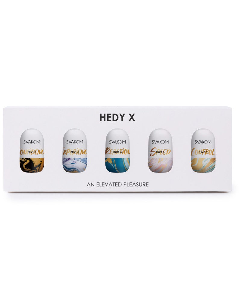SVAKOM | Hedy X – Mini Masturbators Set – 5 Textured Sleeves