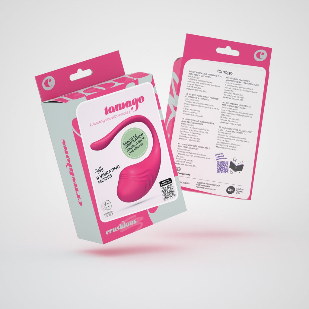 Huevo vibrador recargable Tamago con control remoto Crushious