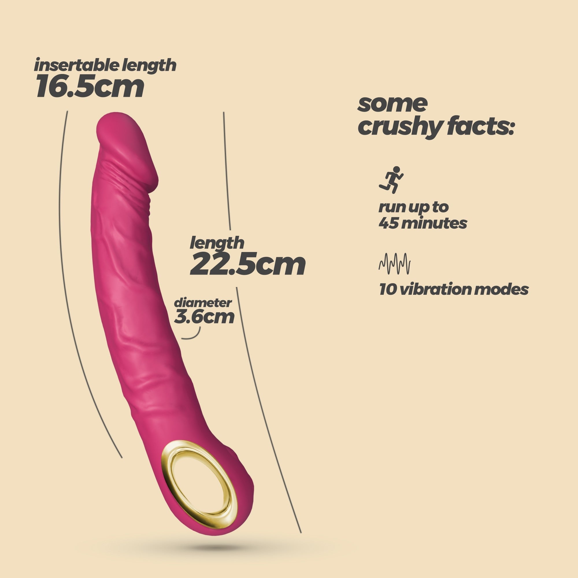 Vibrador realista Magnus Crushious