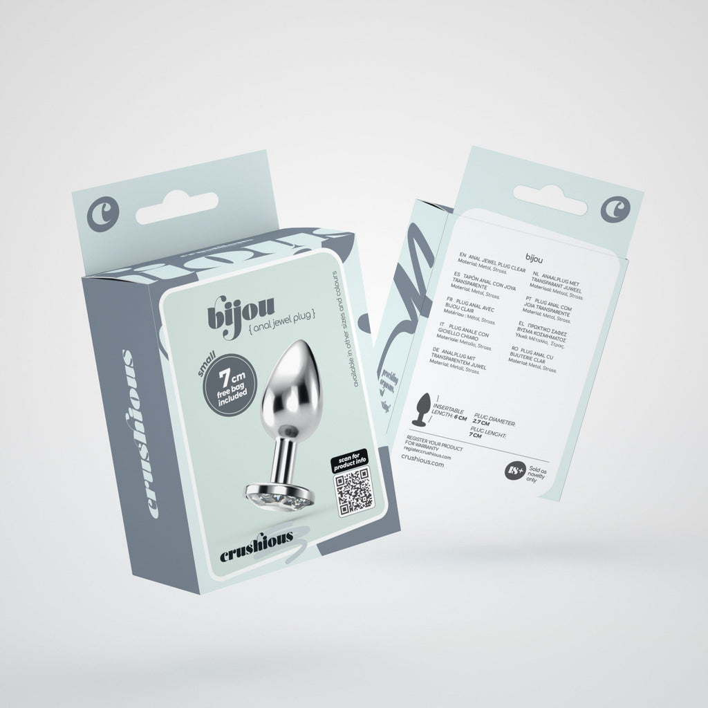 Plug anal Bijou con joya decorativa Crushious