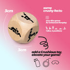 Crushious wooden position dice