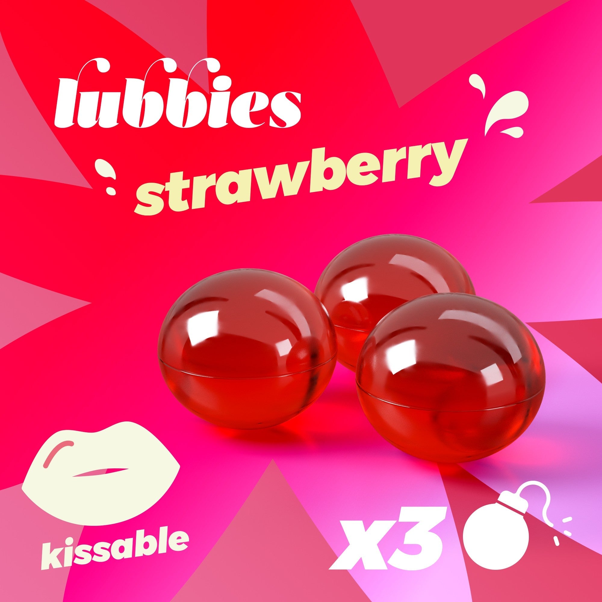 Bolitas de aceite con sabor a fresa Crushious Lubbies Crushious