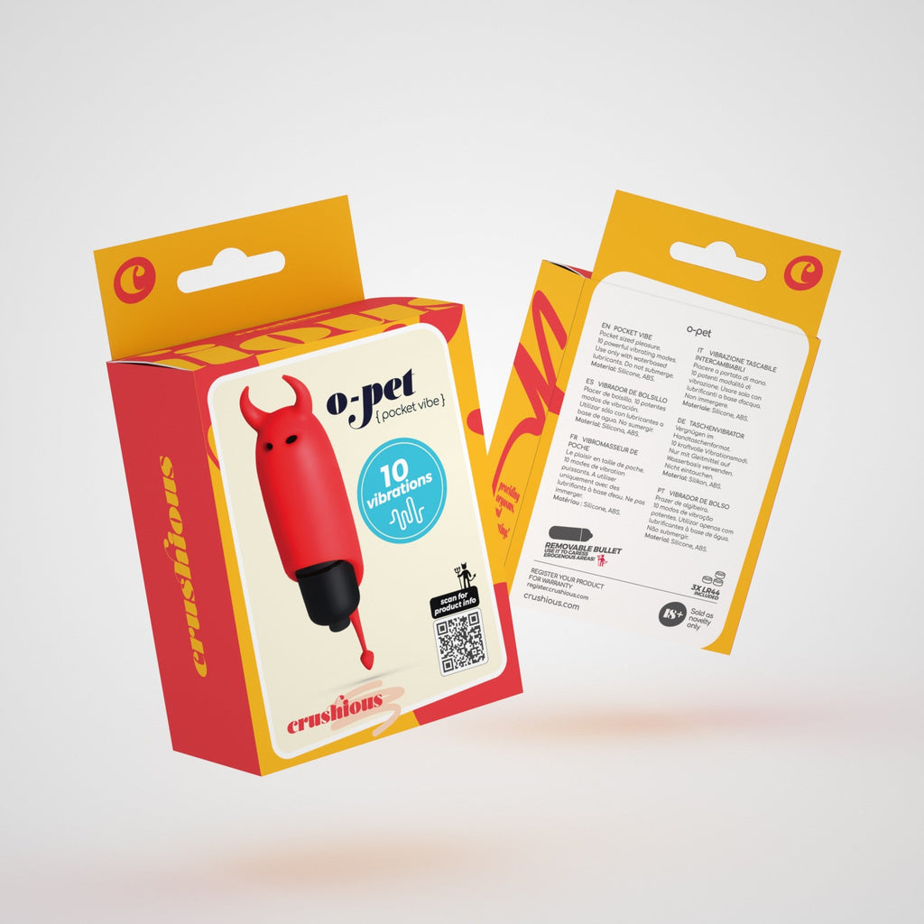 Minivibrador O-Pet Devil con 10 vibraciones Crushious