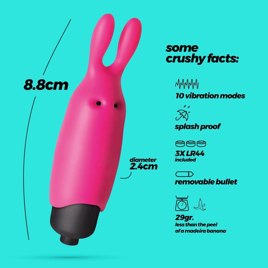 Minivibrador O-Pet Rabbit con 10 vibraciones Crushious