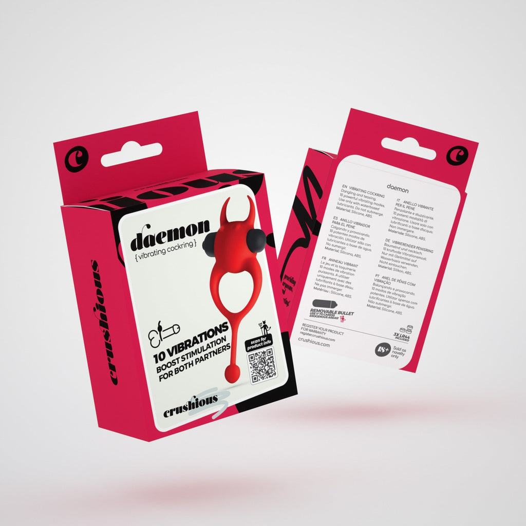 Anillo vibrador para el pene Daemon Crushious