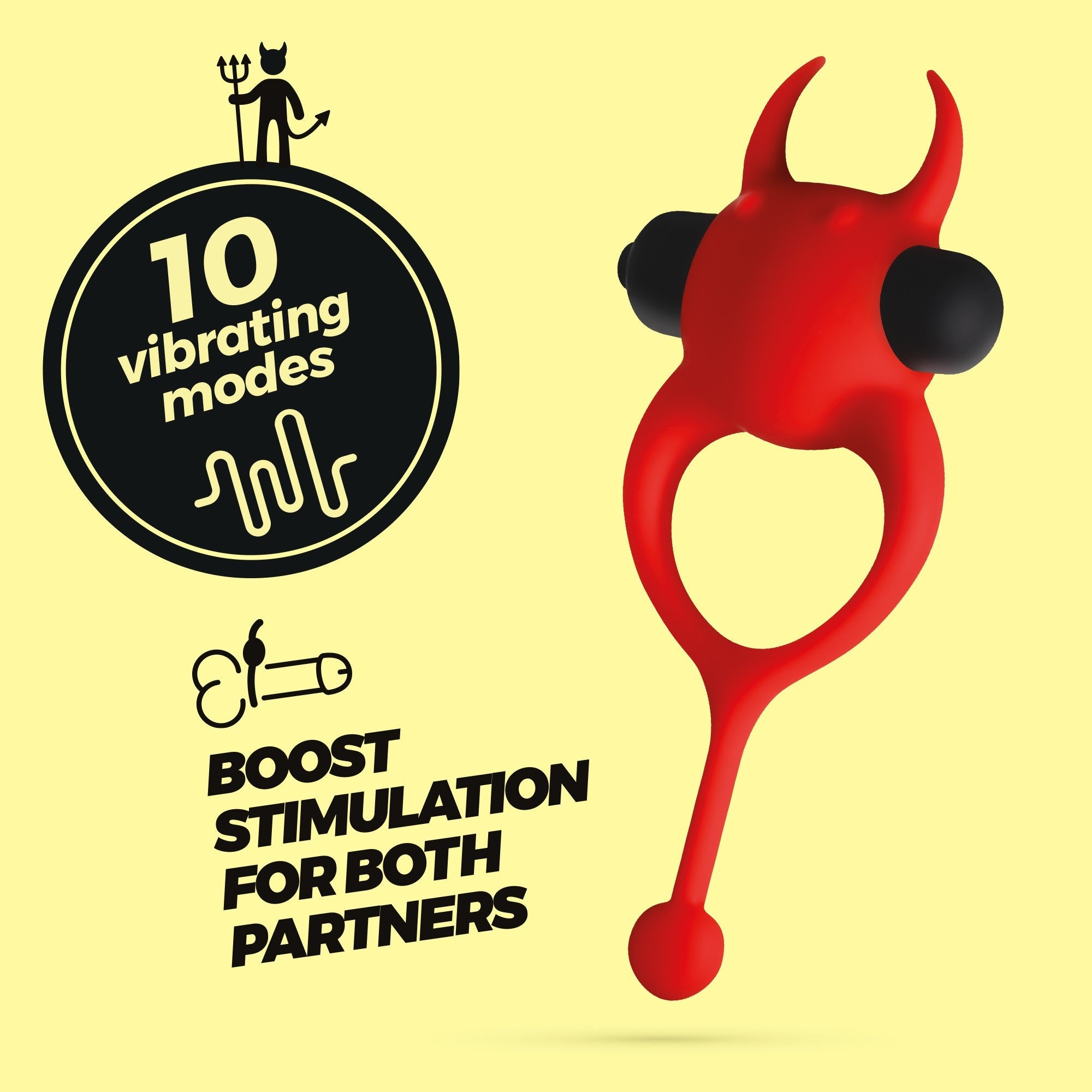 Anillo vibrador para el pene Daemon Crushious