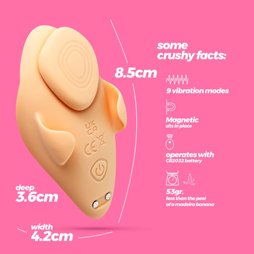 Vibrador de bragas con control remoto Atlantis Crushious