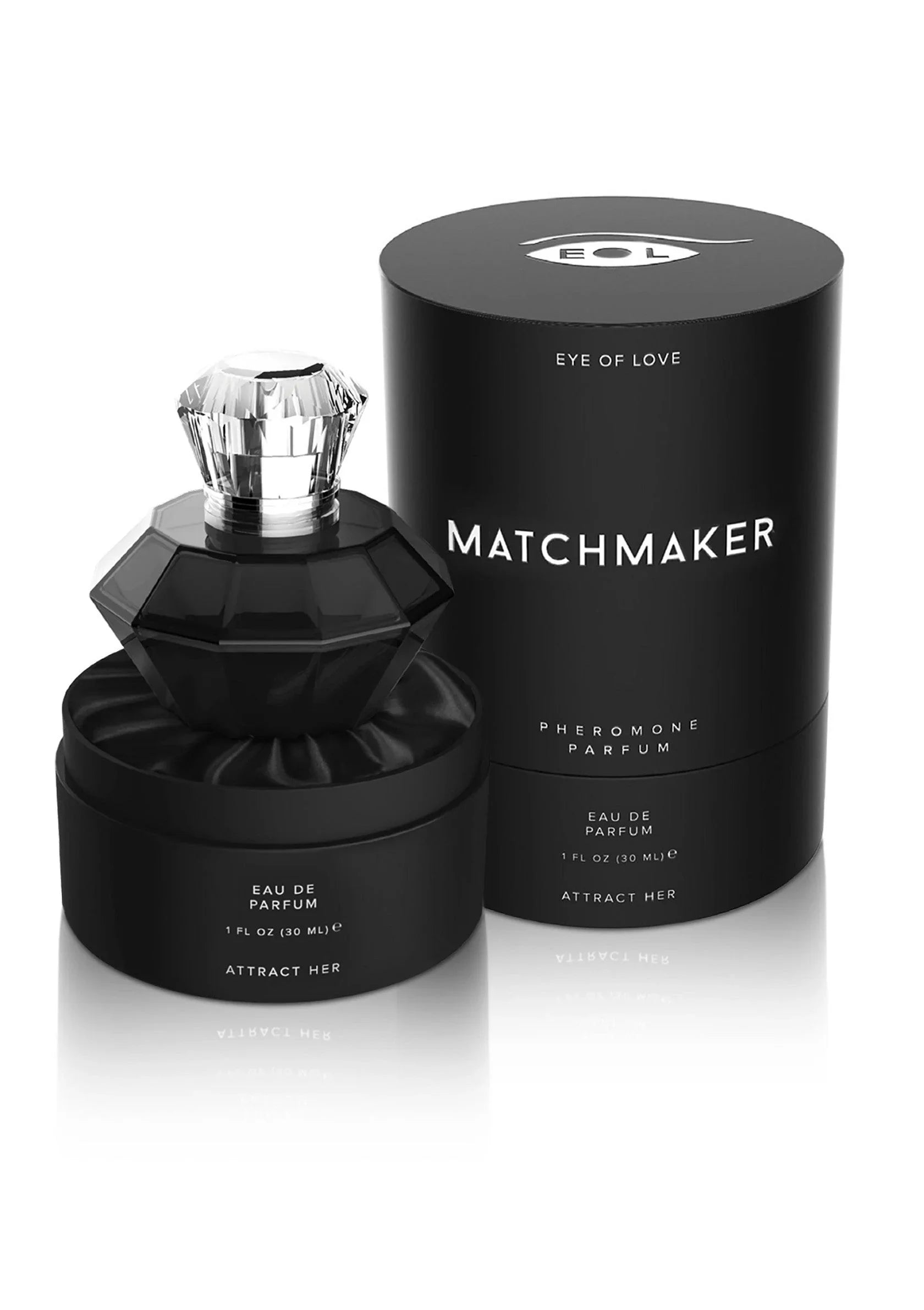 Ojo del Amor | Matchmaker – Perfume de feromonas para atraerla – 10 ml y 30 ml (Diamante Negro y Diamante Rojo)