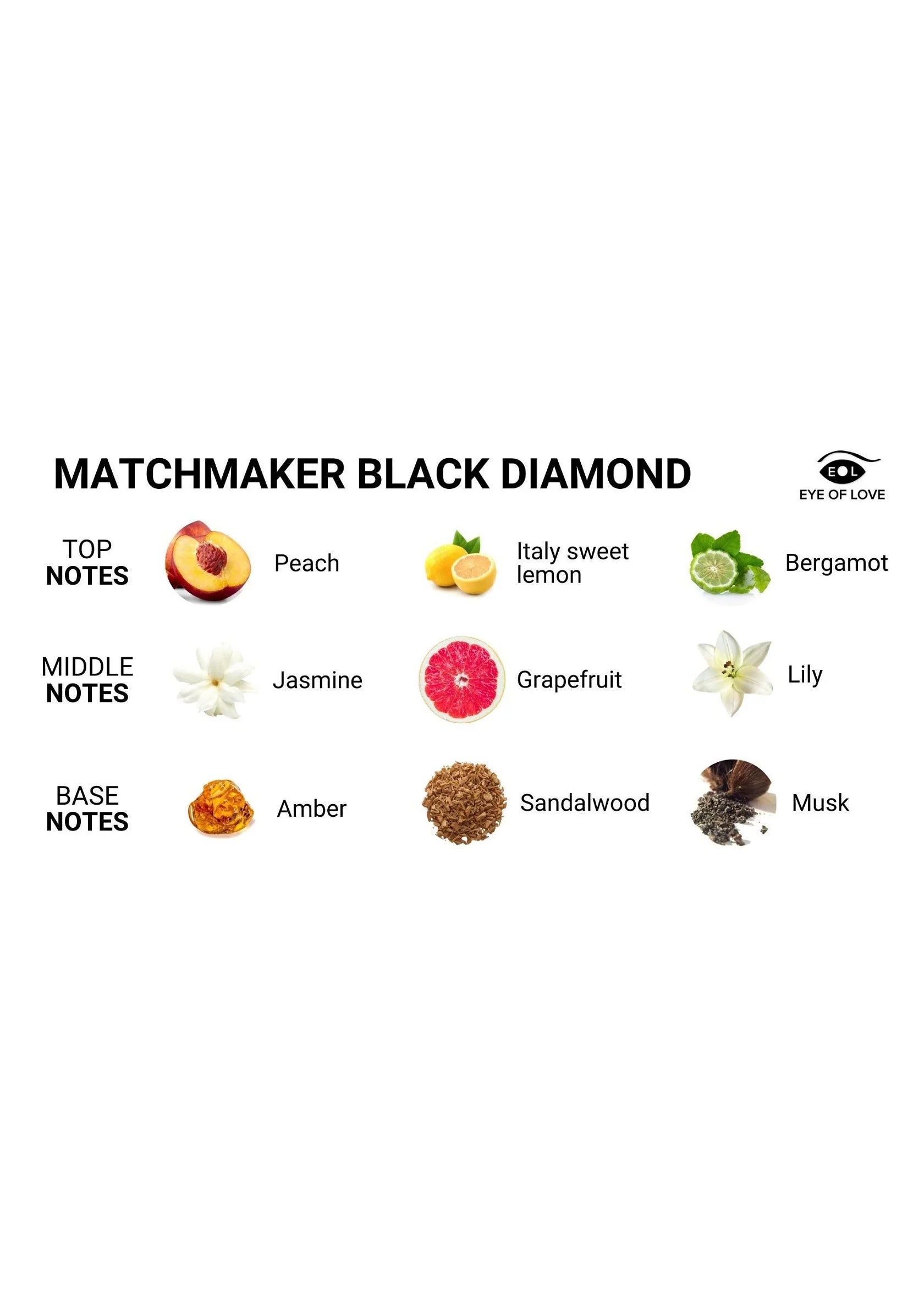Ojo del Amor | Matchmaker – Perfume de feromonas para atraerla – 10 ml y 30 ml (Diamante Negro y Diamante Rojo)