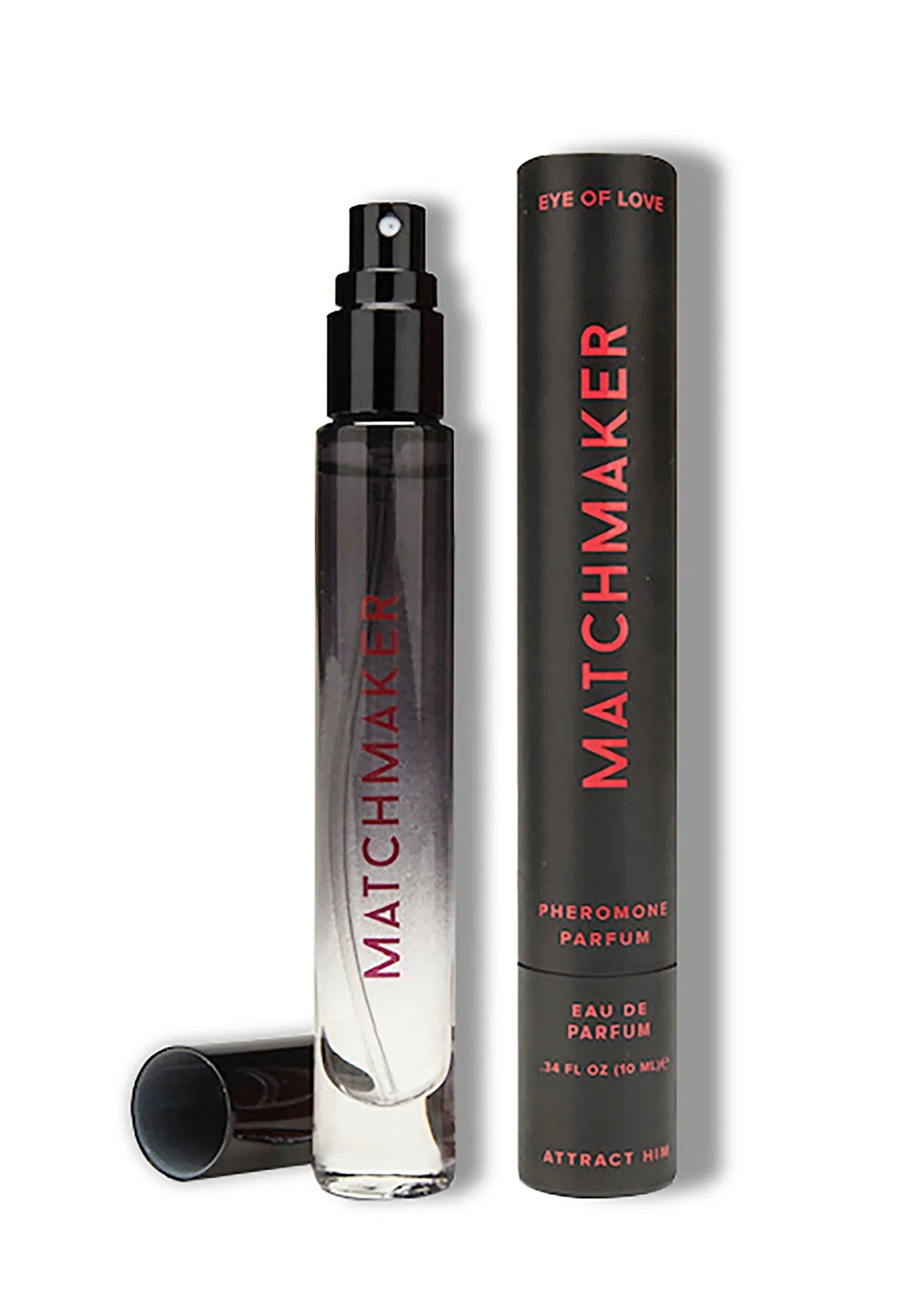 Ojo del Amor | Matchmaker – Perfume de feromonas para atraerlo – 10 ml y 30 ml (Rojo y Negro)