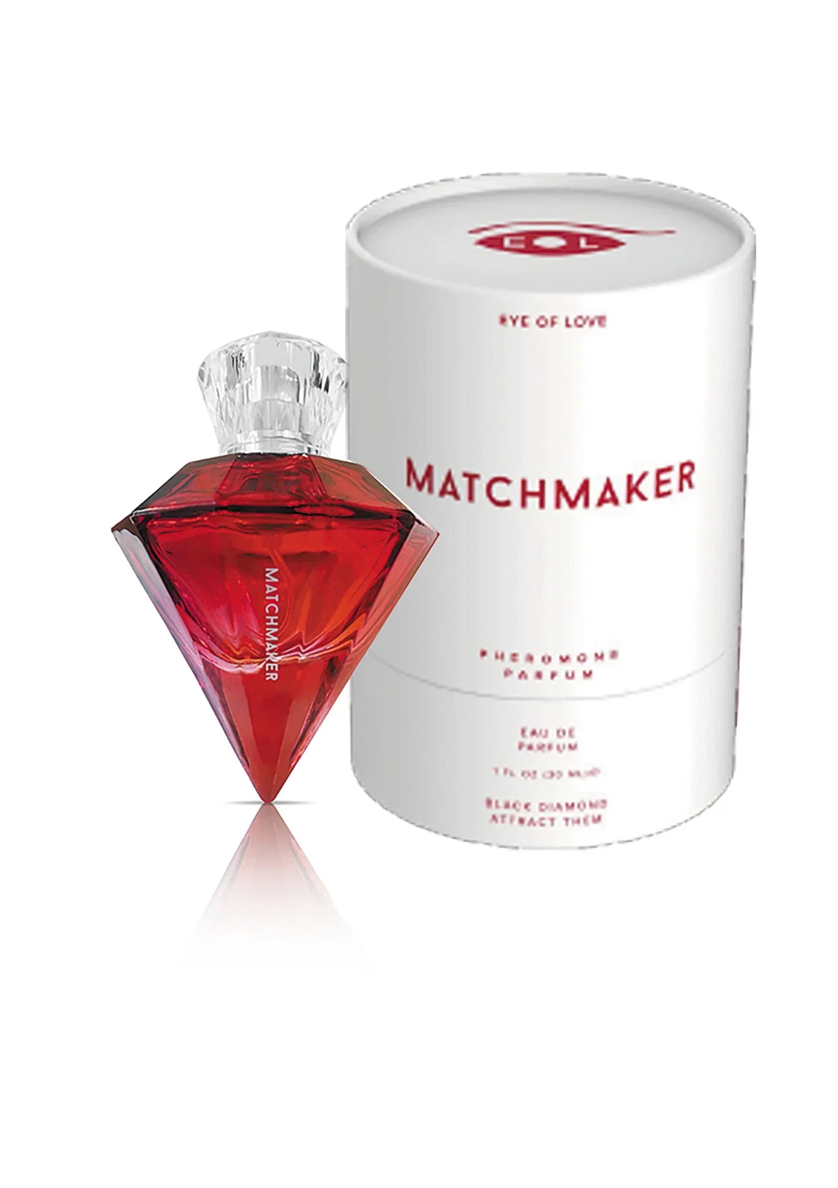 Ojo del Amor | Matchmaker – Perfume de feromonas para atraer – 10 ml y 30 ml (Diamante Rojo y Diamante Negro)
