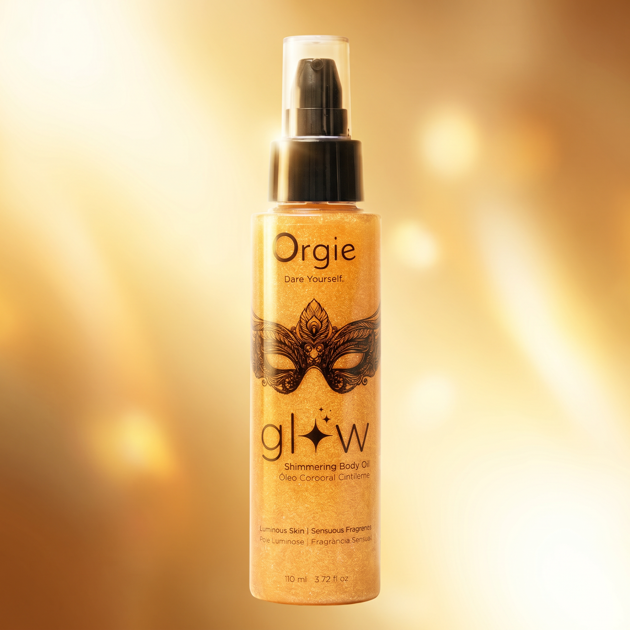 ORGIE | Glow – Aceite Corporal con Brillo Dorado – 110 ml