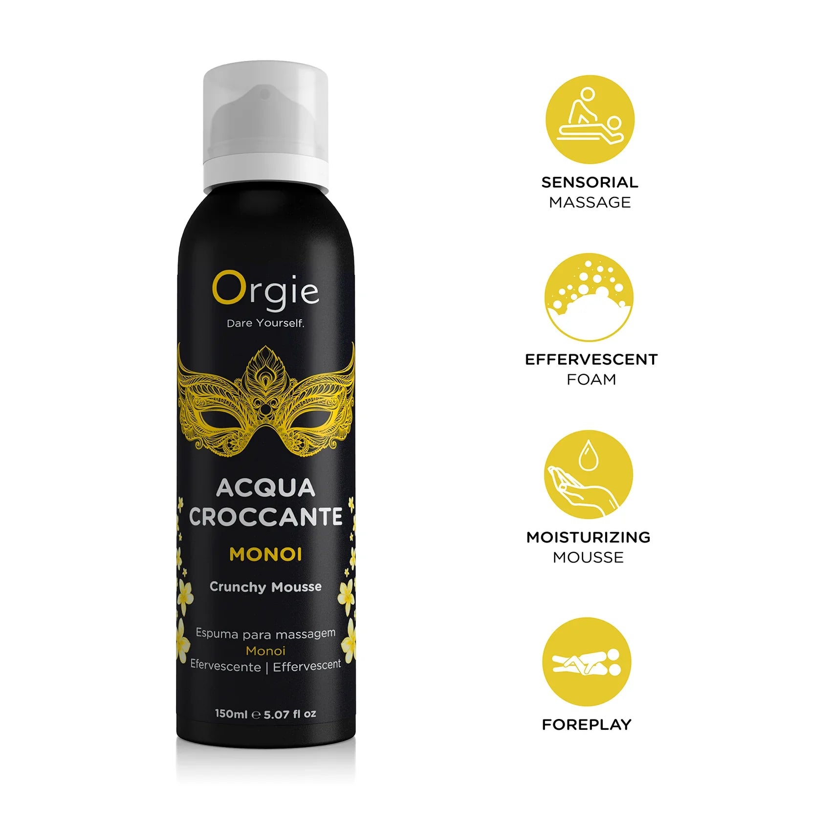 Orgie ACQUA CROCCANTE – Mousse efervescente para masaje corporal (4 aromas)