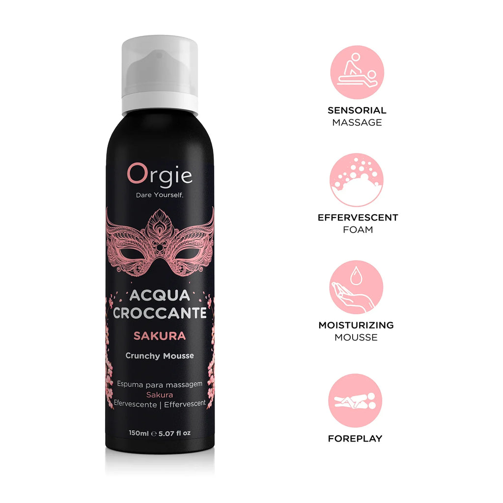 Orgie ACQUA CROCCANTE – Mousse efervescente para masaje corporal (4 aromas)
