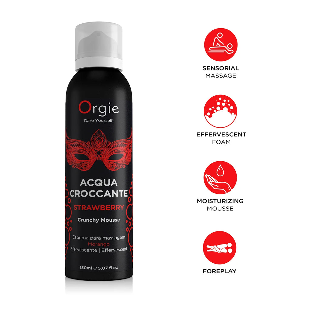 Orgie ACQUA CROCCANTE – Mousse efervescente para masaje corporal (4 aromas)