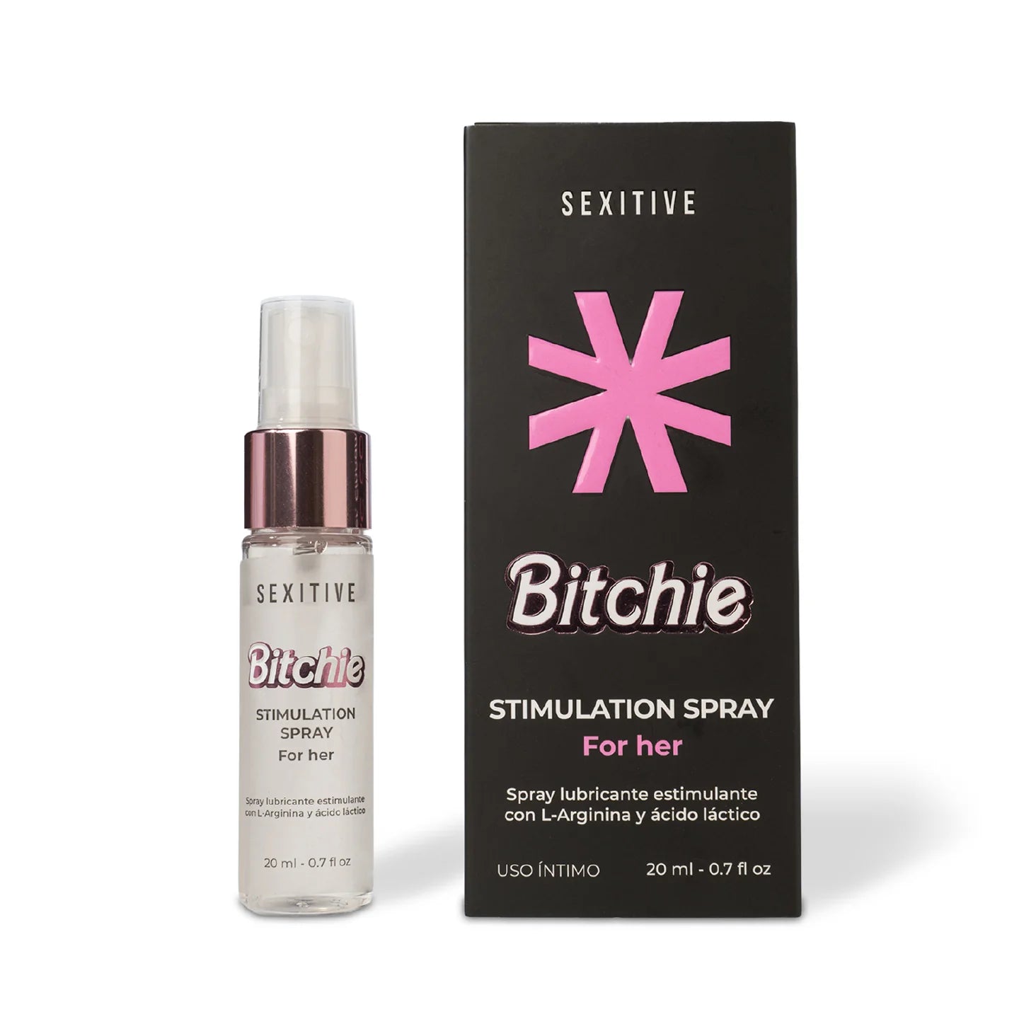 SEXITIVE | Bitchie – Spray lubricante estimulante multiorgásmico con L-Arginina y ácido láctico – 20 ml