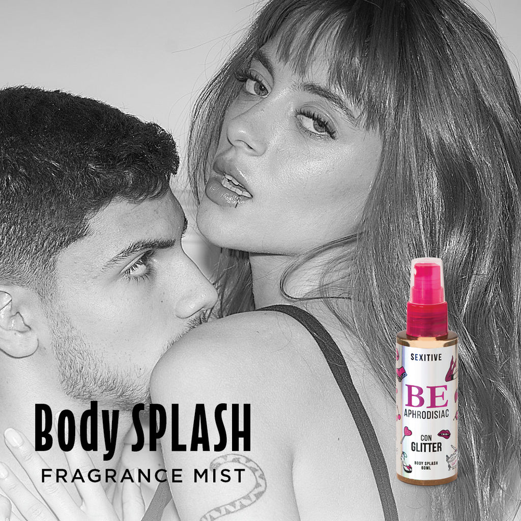 SEXITIVE Body Splash spray corporal con brillo – colección de 3 fragancias (60 ml)