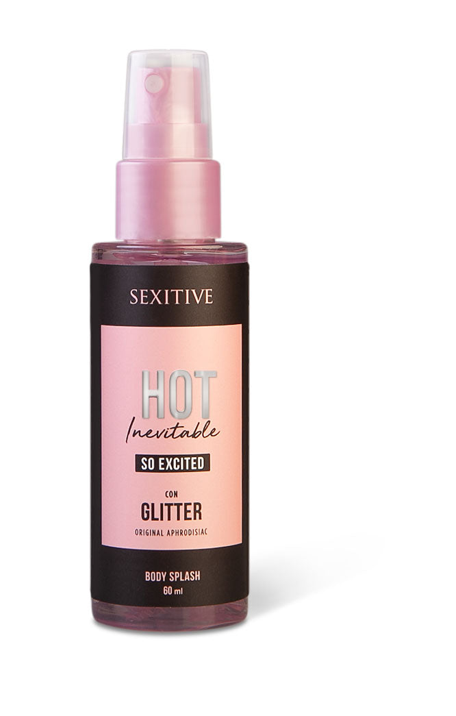 SEXITIVE Body Splash spray corporal con brillo – colección de 3 fragancias (60 ml)
