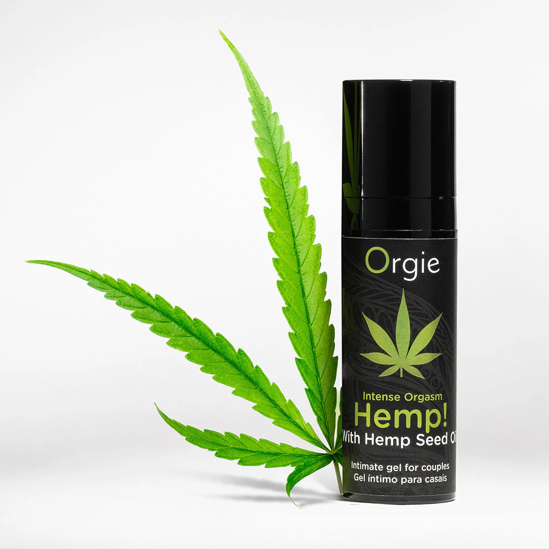 ORGIE | Hemp! Intense Orgasm – Gel íntimo estimulante con aceite de semilla de cáñamo (calor y frío) – Escala vibratoria 7