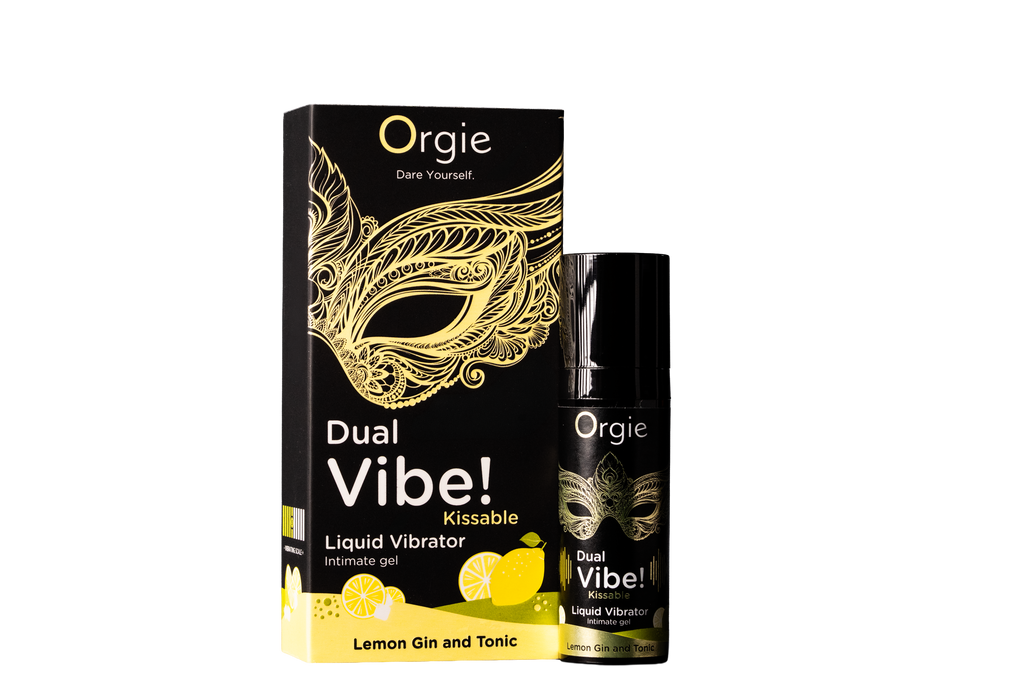 Orgie Dual Vibe! Gin & Tonic Limón – Gel Vibrador Besable – Nivel 5